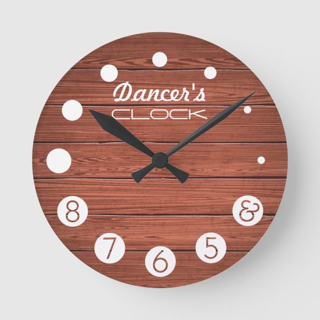 Dancer clock with numbers for a Dancer's. (Front)