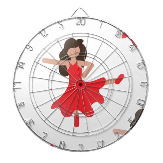 dancer emoji dartboard (Front)