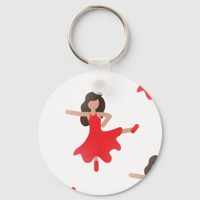 dancer emoji keychain (Front)