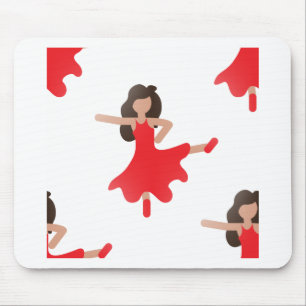 dancer emoji mouse pad
