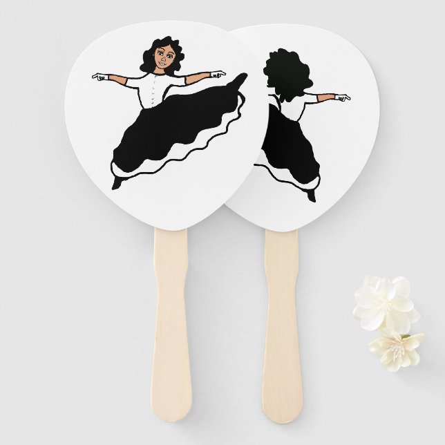 Dancer Fans BW #2 (Front and Back)