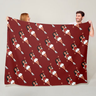 Dancer Fleece Blanket Red Spark #2