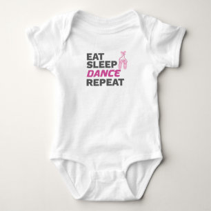 Dancer for Dancing Teacher Eat Sleep Dance Repeat Baby Bodysuit