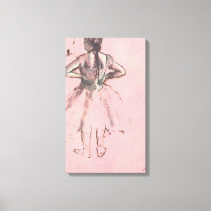 Dancer from Back, Hands on Hips by Edgar Degas Canvas Print