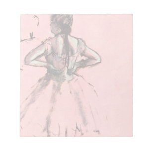 Dancer from Back, Hands on Hips by Edgar Degas Notepad
