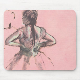 Dancer from the Back by Edgar Degas Vintage Ballet Mouse Pad