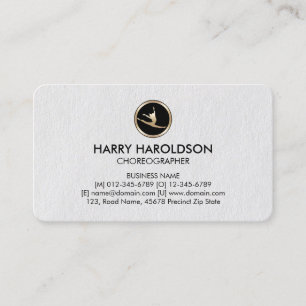 Dancer Icon Choreographer Premium Business Card
