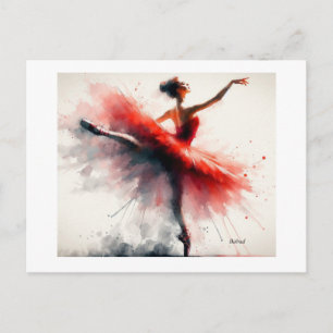 Dancer in a Red Dress, Postcard