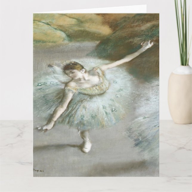 Dancer in Green by Edgar Degas  Card (Front)