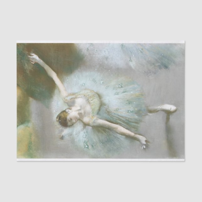 Dancer in Green Degas, Art Decoupage Tissue Paper (Front)