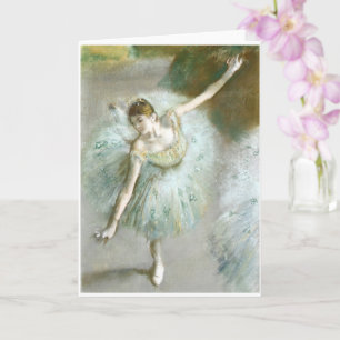 Dancer in Green, Edgar Degas  Card