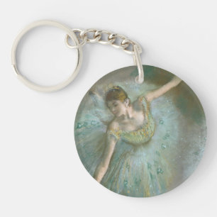 Dancer in Green Edgar Degas Keychain