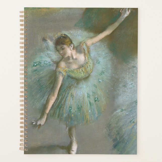 Dancer in Green Edgar Degas Planner (Front)