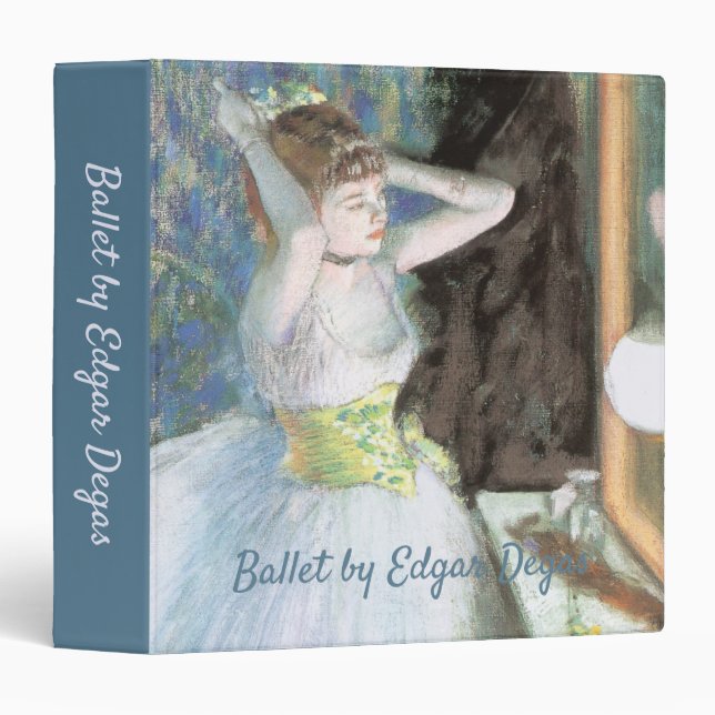 Dancer in Her Dressing Room by Edgar Degas Binder (Front/Spine)