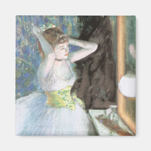 Dancer in Her Dressing Room by Edgar Degas Magnet