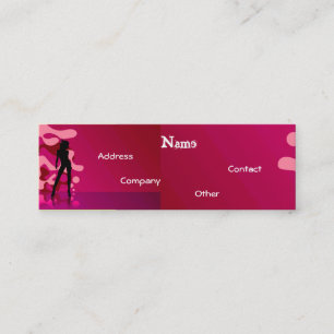 Dancer In Purple Pink I Mini Business Card