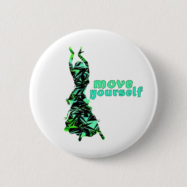 Dancer *Jinx* 2 Inch Round Button (Front)