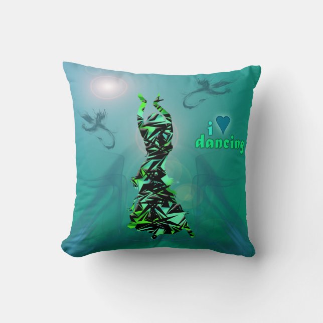 Dancer *Jinx* Throw Pillow (Front)