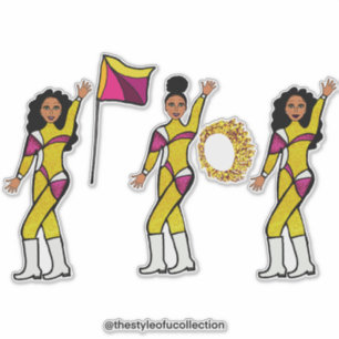 Dancer Jumpsuit Gold Pink Blend #2 Sticker