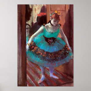 Dancer Leaving Her Dressing Room by Degas Poster