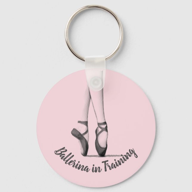 Dancer Legs - You Choose Text and Colour Keychain (Front)