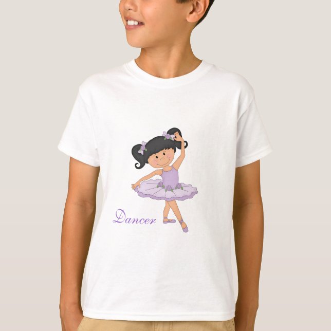 Dancer-Little Ballerina in Tutu T-Shirt (Front)