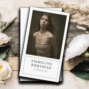 Dancer Model Photo Business Card