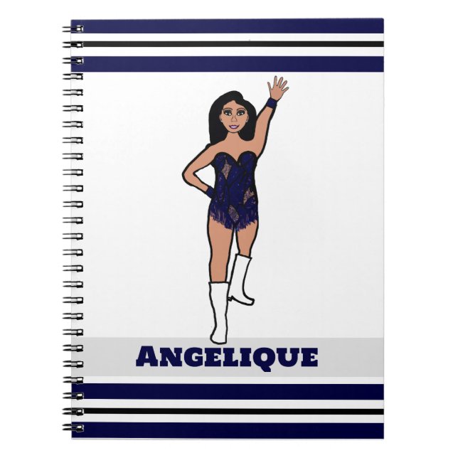 Dancer Navy Fringe Notebook #2 (Front)
