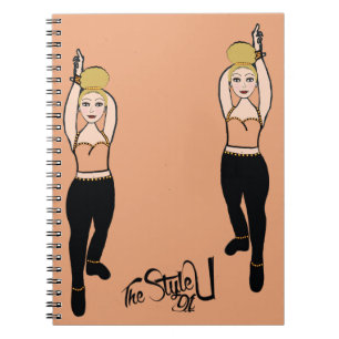 Dancer Notebook Peach / Black