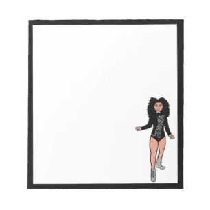 Dancer Notepad Black / Silver B