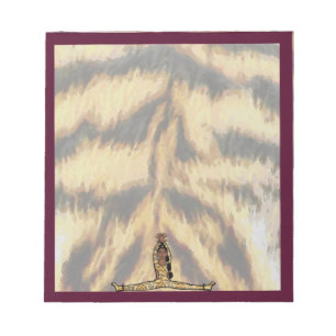 Dancer Notepad Maroon Tiger #1