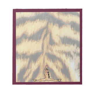 Dancer Notepad Maroon Tiger #2