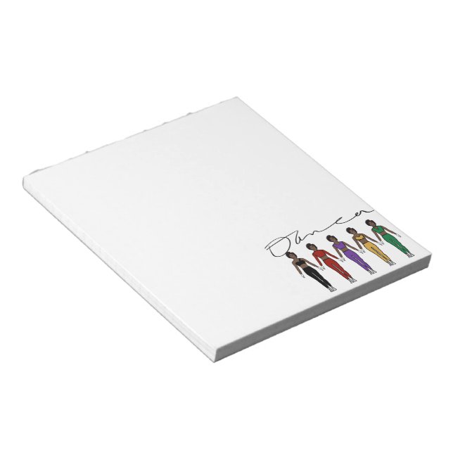 Dancer  Notepad Multi Colours (Angled)