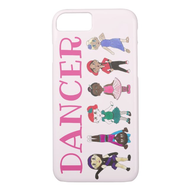 DANCER Pink Ballerina Girl Tap Jazz Acro Hip Hop Case-Mate iPhone Case (Back)