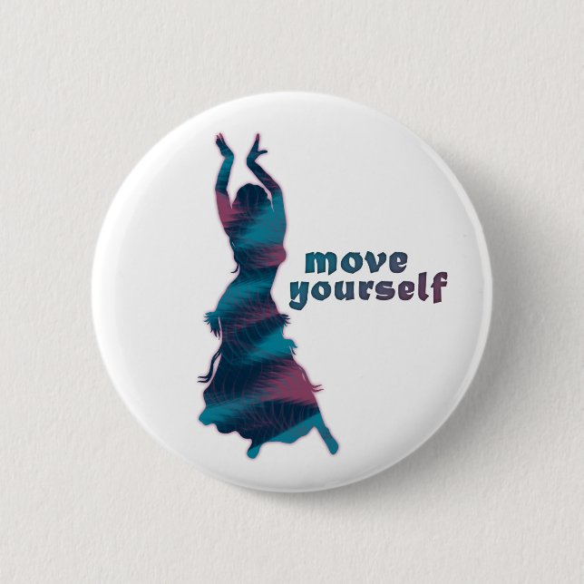 Dancer *Porcha* 2 Inch Round Button (Front)