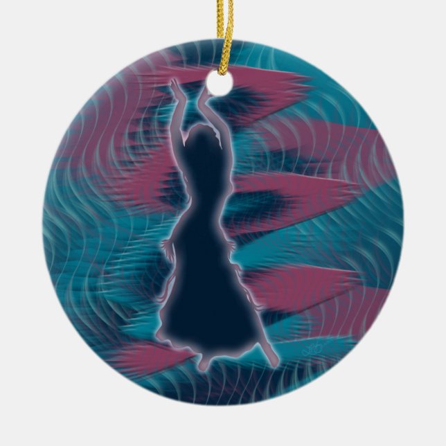 Dancer *Porcha* Ceramic Ornament (Front)