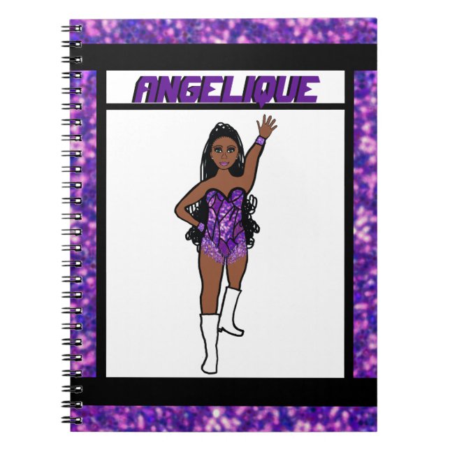Dancer Purple  Fringe Notebook #1 (Front)