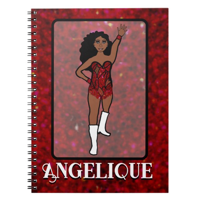 Dancer Red Fringe Notebook #1 (Front)