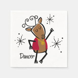 Dancer Reindeer Napkin