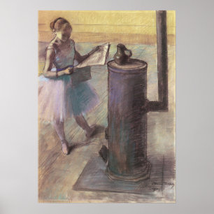 Dancer Resting by Edgar Degas, Vintage Ballet Art Poster