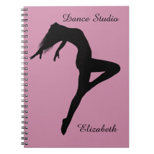 Dancer Retire Silhouette Personalized Notebook