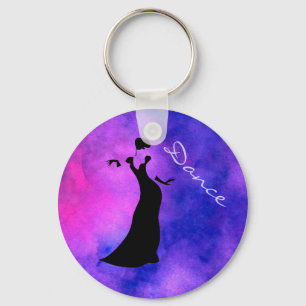 Dancer Silhouette Keychain