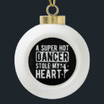Dancer Stole My Heart Dance Boyfriend Of A Dancer  Ceramic Ball Christmas Ornament<br><div class="desc">Dancer Stole My Heart Dance Boyfriend Of A Dancer Boyfriend</div>
