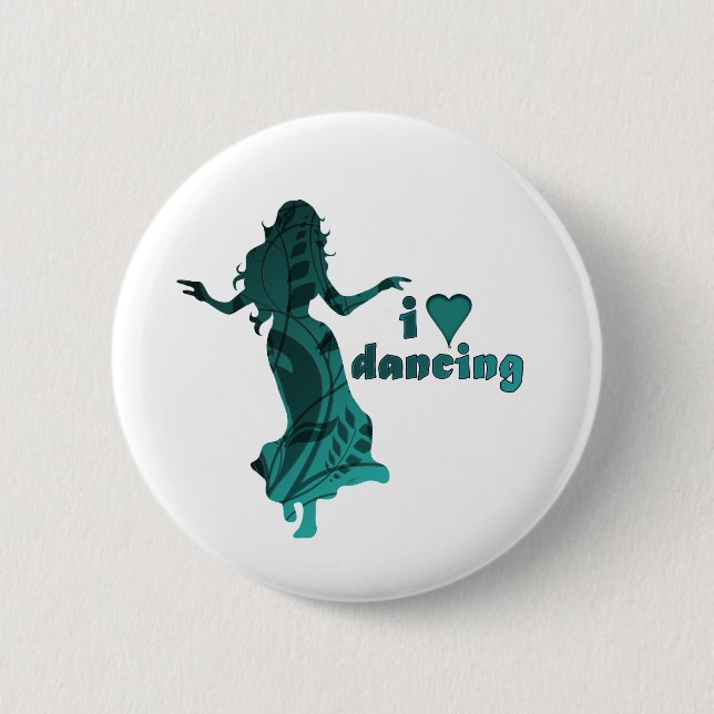 Dancer *Tonia* 2 Inch Round Button (Front)