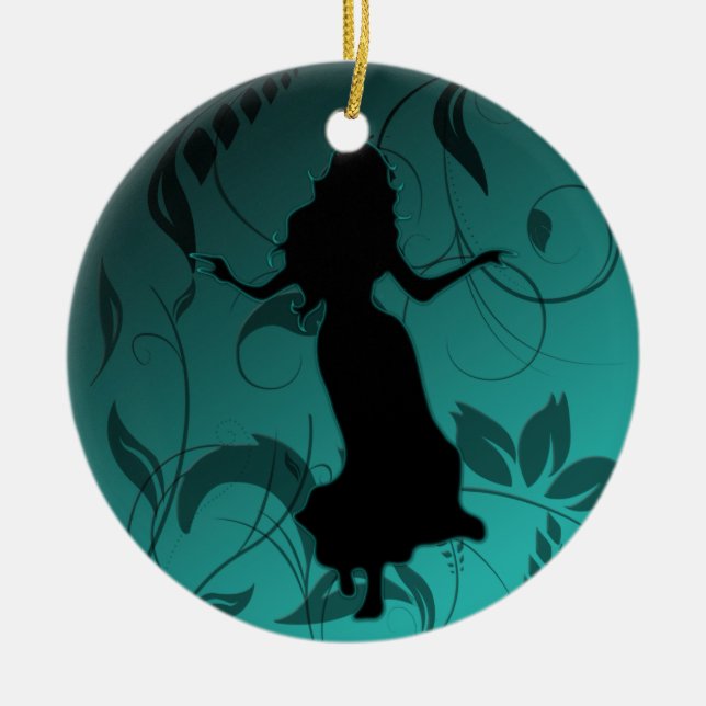 Dancer *Tonia* Ceramic Ornament (Front)