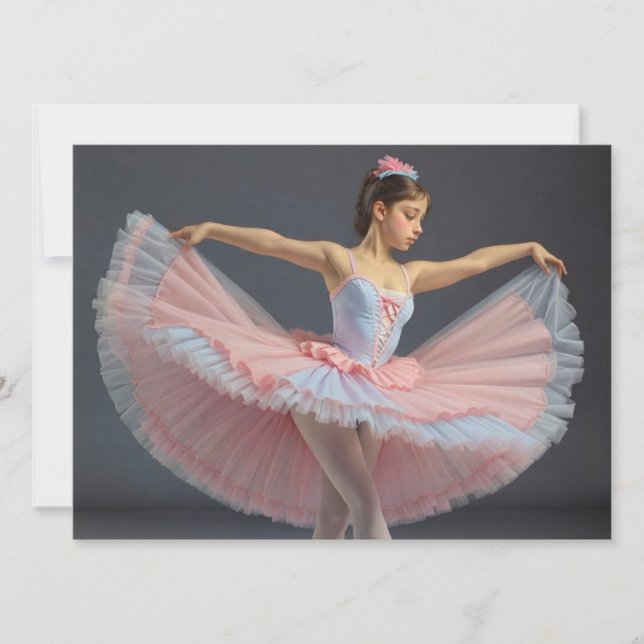 Dancer unfurling her tutu (Front)
