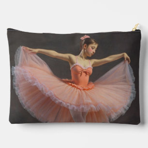 Dancer unfurling her tutu accessory pouch