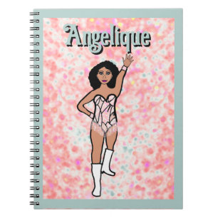 Dancer White Iridescent Notebook #2