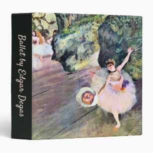 Dancer with a Bouquet of Flowers by Edgar Degas Binder