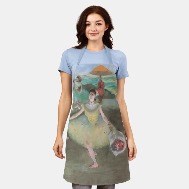 Dancer with Bouquet, Curtsying by Edgar Degas Apron (Worn)